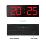 Ceas digital LED DS-3806M cu afisaj ROSU