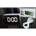 Ceas digital led mirror clock DS-3658L afisaj ALB Ceas digital led mirror clock DS-3658L afisaj ALB