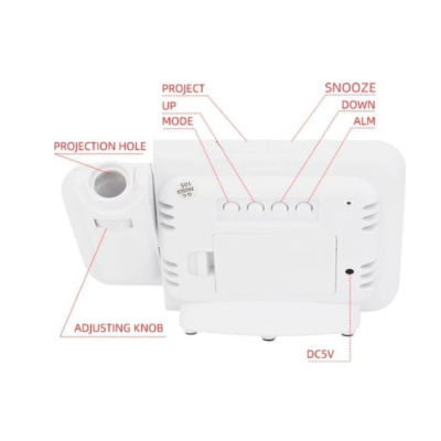 Ceas Digital Led Mirror Clock si Proiector DS-8590L Stil Oglinda