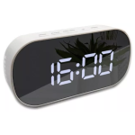 Ceas electronic A118 design modern afisaj LCD alb