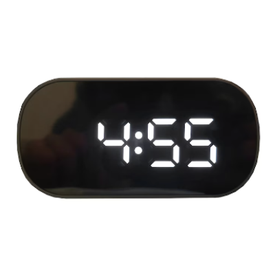 Ceas electronic A118 design modern afisaj LCD alb