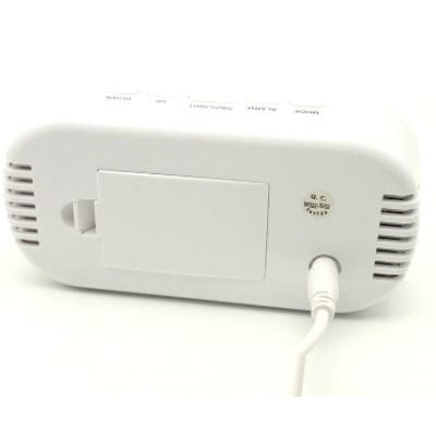 Ceas electronic A118 design modern afisaj LCD alb