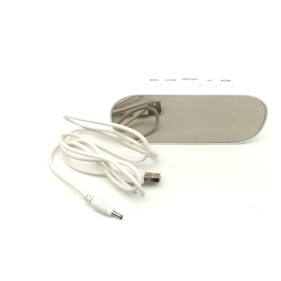 Ceas electronic A118 design modern afisaj LCD alb