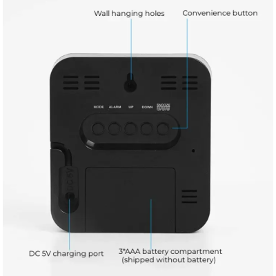 Ceas electronic de perete sau de masa GH8015 cu afisaj mare digital