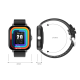 Ceas inteligent de mana ecran mare tactil Smartwatch Auriu Smartwatch Auriu 1.83 inch