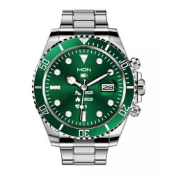 Ceas Smartwatch Bratara ARGINTIE Otel Inoxidabil Bluetooth VERDE