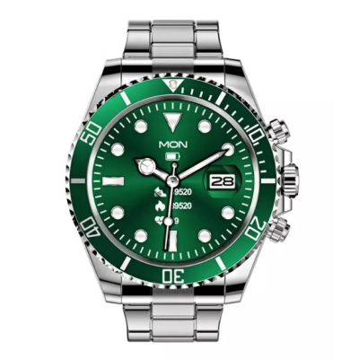 Ceas Smartwatch Bratara ARGINTIE Otel Inoxidabil Bluetooth VERDE