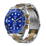 Ceas Smartwatch bratara AURIE otel inoxidabil Bluetooth  ALBASTRU