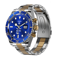 Ceas Smartwatch bratara AURIE otel inoxidabil Bluetooth  ALBASTRU