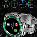 Ceas Smartwatch bratara AURIE otel inoxidabil Bluetooth  ALBASTRU