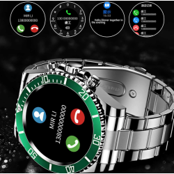 Ceas Smartwatch bratara AURIE otel inoxidabil Bluetooth  ALBASTRU