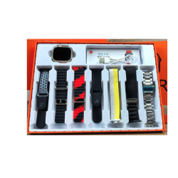 Ceas smartwatch ultra 3 cu 7 bratari culori diferite Ecran tactil HD Ceas smartwatch ultra 3 cu 7 bratari culori diferite Ecran tactil HD