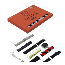 Ceas smartwatch ultra 3 cu 7 bratari culori diferite Ecran tactil HD Ceas smartwatch ultra 3 cu 7 bratari culori diferite Ecran tactil HD