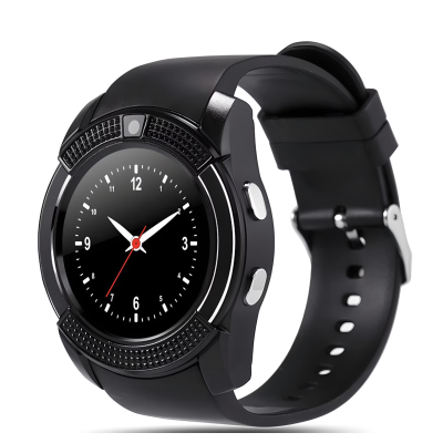 Ceas Smartwatch V8 cu functie apelare SMS camera Bluetooth Android Negru