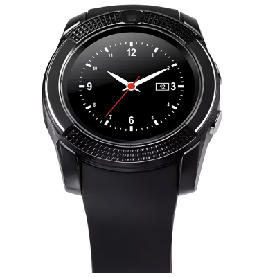 Ceas Smartwatch V8 cu functie apelare SMS camera Bluetooth Android Negru