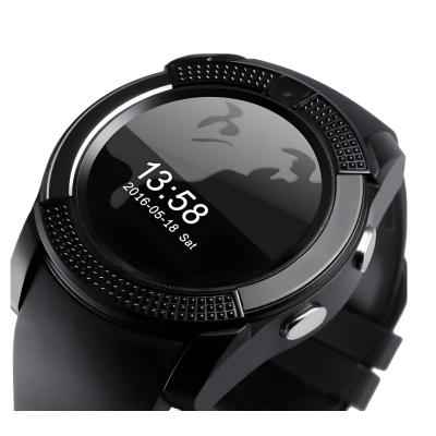Ceas Smartwatch V8 cu functie apelare SMS camera Bluetooth Android Negru