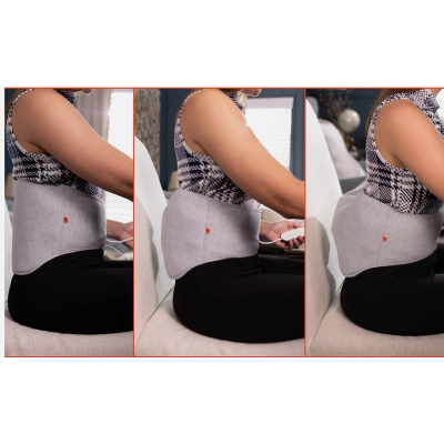 Centura lombara cu masaj vibratii si terapie cu caldura 27 moduri relaxare suport spate