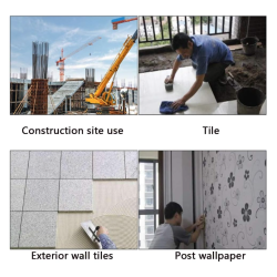 Ciocan pentru gresie/faianta din silicon cu maner lemn