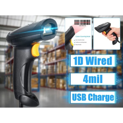 Cititor Cod Bare Laser cu Fir USB 1D SM3