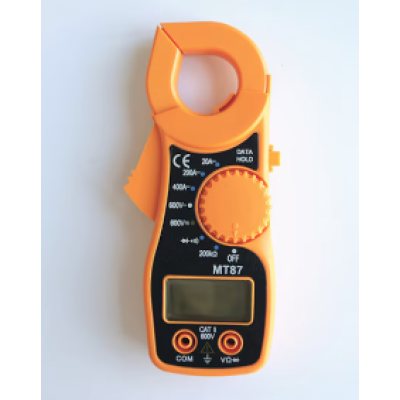 Clampmetru mic galben multifunctional MT87 AC/DC
