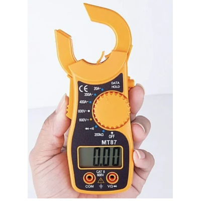 Clampmetru mic galben multifunctional MT87 AC/DC