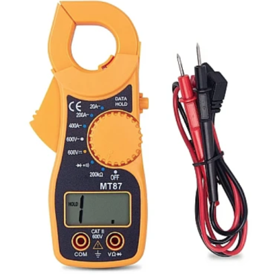 Clampmetru mic galben multifunctional MT87 AC/DC