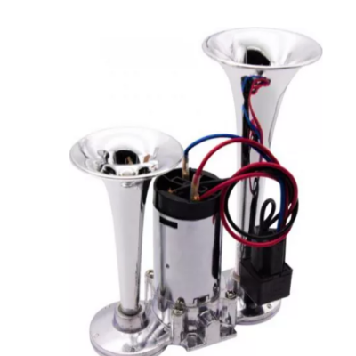 Claxon CHROME cu 2 goarne si compresor
