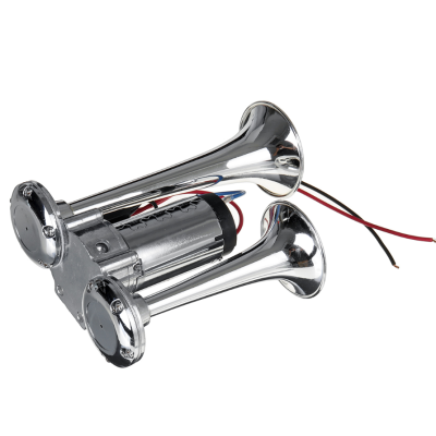 Claxon CHROME cu 2 goarne si compresor