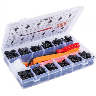 Cleme de Fixare Universale Plastic - Cutie 229PCS