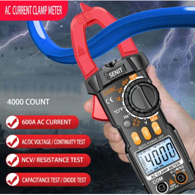 Cleste ampermetric digital S208 pentru masurare tensiune intensitate rezistenta diode si continuite in circuit