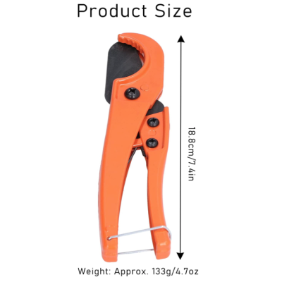 Cleste ergonomic pentru taiat tevi cu lame fixe din otel Pipe Cutter Portocaliu