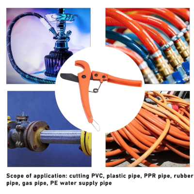 Cleste ergonomic pentru taiat tevi cu lame fixe din otel Pipe Cutter Portocaliu