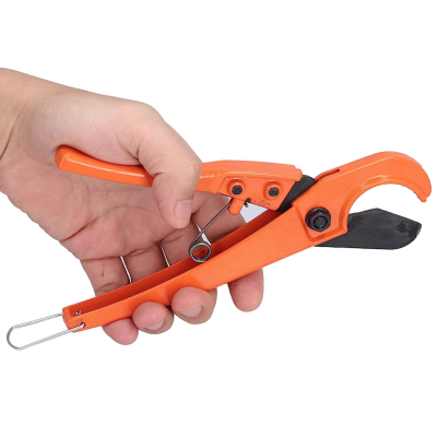 Cleste ergonomic pentru taiat tevi cu lame fixe din otel Pipe Cutter Portocaliu