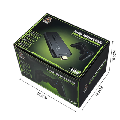 Consola Game stick cu peste 20000 de jocuri incorporate 2 controlere wireless iesire HDM