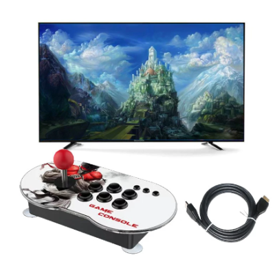 Consola retro pentru jocuri video cu maneta