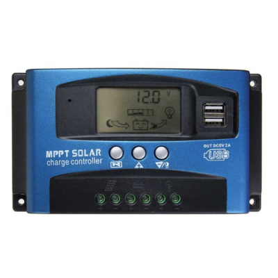 Controler solar de incarcare MPPT/PWM 12V/24V 100A dublu USB ecran LCD