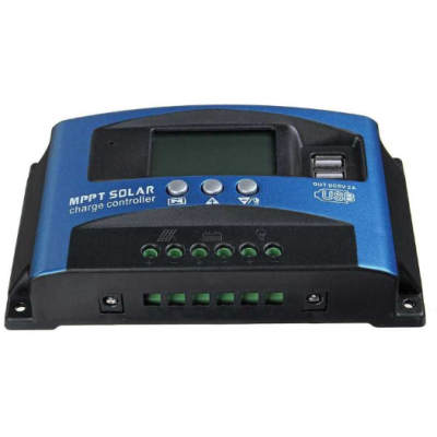 Controler solar de incarcare MPPT/PWM 12V/24V 100A dublu USB ecran LCD