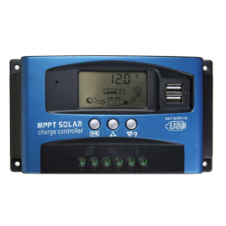 Controler solar de incarcare MPPT/PWM 12V/24V 60A dublu USB ecran LCD