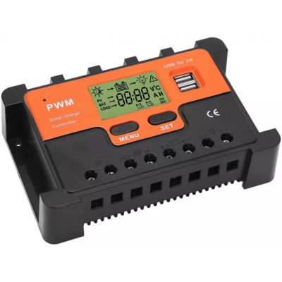 Controller Tensiune Pentru Panou Solar KZ001 12V 10 A LCD