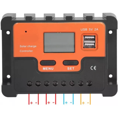 Controller Tensiune Pentru Panou Solar KZ001 12V 10 A LCD