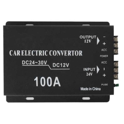 Convertor auto 100A tensiune 24v la 12v