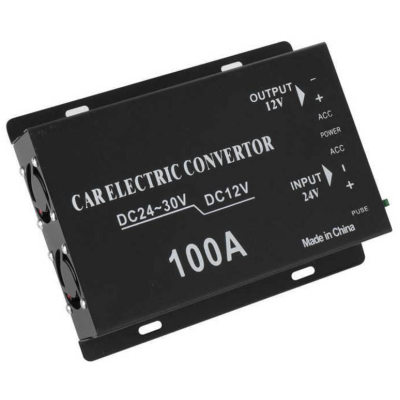 Convertor auto 100A tensiune 24v la 12v