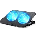 Cooler (racitor) laptop Q-SR03 silentios 13inch cu 2 ventilatoare USB negru