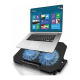Cooler (racitor) laptop Q-SR03 silentios 13inch cu 2 ventilatoare USB negru