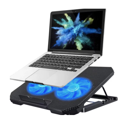 Cooler laptop Q SR03 silentios cu 2 ventilatoare USB negru