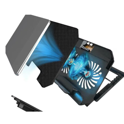 Cooler laptop Q SR03 silentios cu 2 ventilatoare USB negru