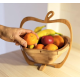 Cos de fructe pliabil in forma de mar din bambus