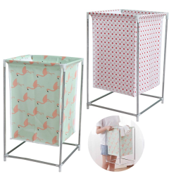 Cos pentru rufe Metalic-Textil 54 x 33 cm Multicolor Cos pentru rufe Metalic-Textil 54 x 33 cm Multicolor