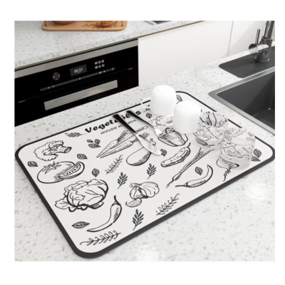 Covoras super absorbant pentru scurgere vesela si tacamuri 60x40 cm