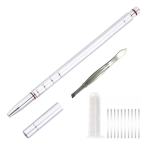 Creion de coafura Argintiu pentru conturarea parului lama pentru ascutire